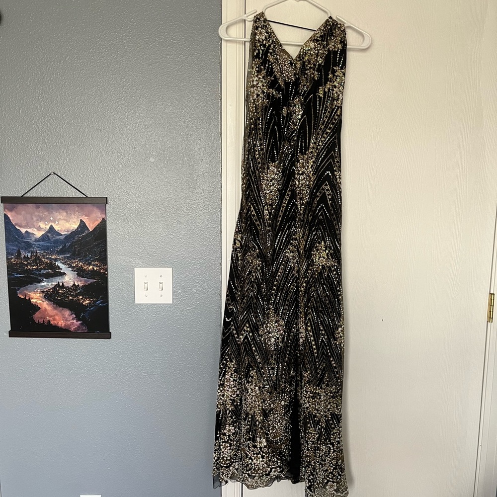 Black, white and gold Baltic Born dress